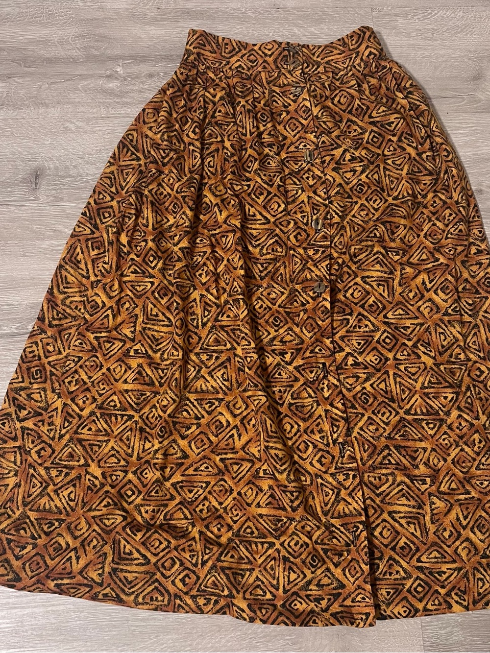 Women's Patterned Midi Skirt - Flared Boho Cristin Steven’s - Picture 7 of 7
